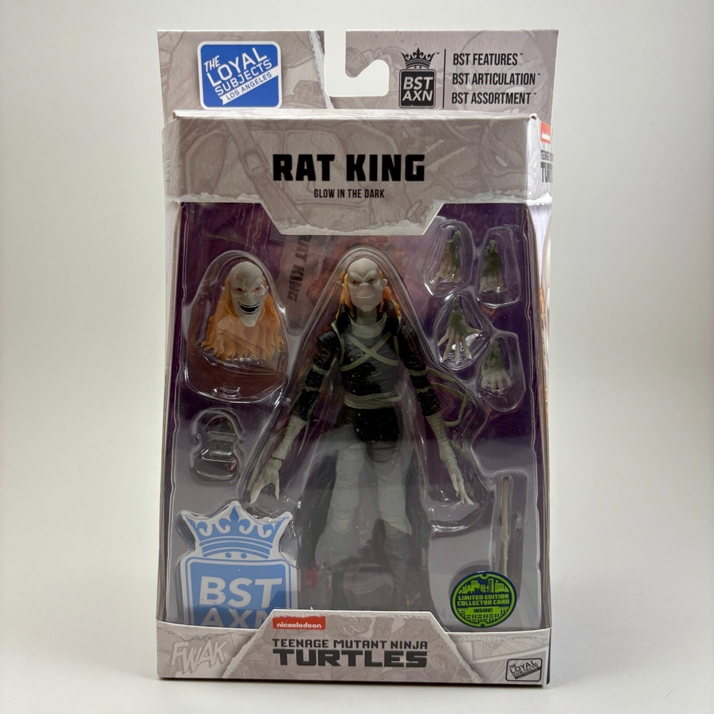 NEW TMNT BST AXN Rat King‎ Glow-In-The-Dark TMNT Loyal Subjects 5" Action Figure